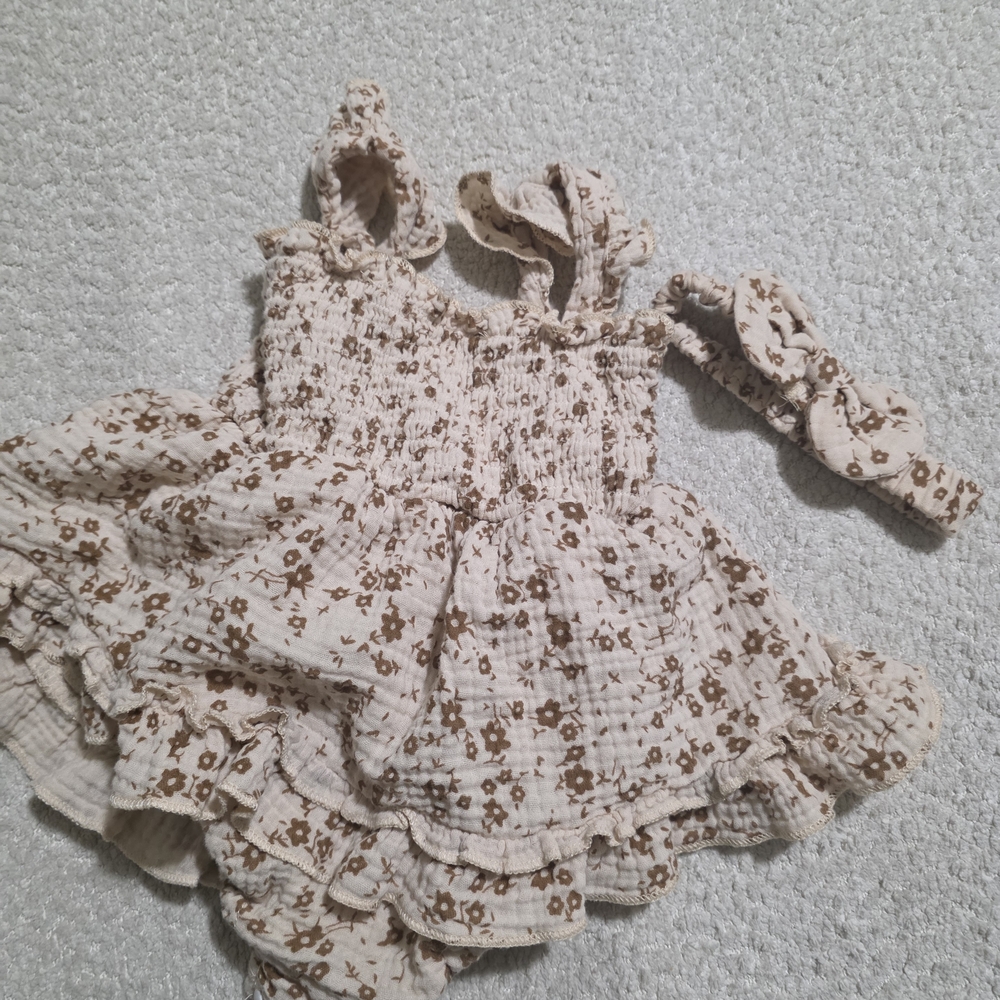 Floral Ruffle Baby Dress Bundle - Picture 3 of 8